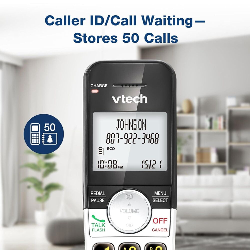 VTech Cordless Phone with Large Display and Big Buttons, Caller ID, 24M-181H013 - Picture 2 of 4